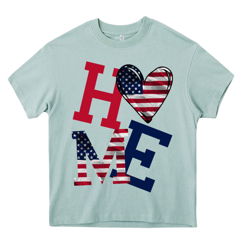 American Flag Home Heavy Core Tee by Bettercallsaul | Teevron