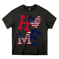 Asphalt American Flag Home Heavy Core Tee - Bettercallsaul