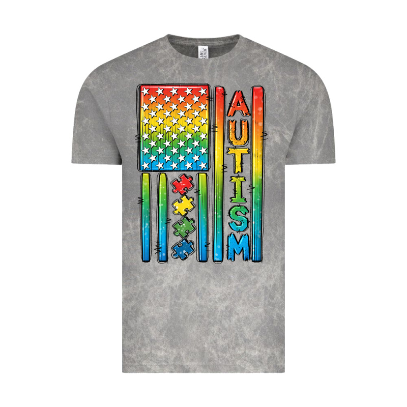 Autism American Flag Vintage Tee by CowGirlArtShop | Teevron