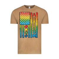 Vintage Camel Autism American Flag Vintage Tee - CowGirlArtShop