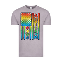 Vintage Zinc Autism American Flag Vintage Tee - CowGirlArtShop