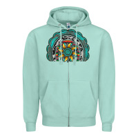 Gemstone Sunflower  Rainbow Zipper Hoodie | Teevron