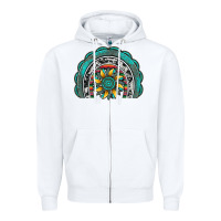 White gemstone sunflower  rainbow Zipper Hoodie - Artiststas