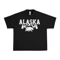 Black Alaska Mountains Forest Hunting Usa Urban Heavy Tee - longCreatives