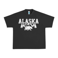 Pigment Black Alaska Mountains Forest Hunting Usa Urban Heavy Tee - longCreatives