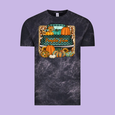 Pumpkin Farm Truck Vintage Tee Designed By Jasminsmagicworld