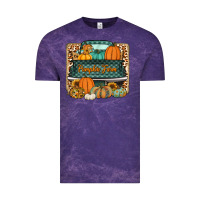 Cloud Purple pumpkin farm truck Vintage Tee - Jasminsmagicworld
