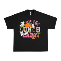 Black One hip Lunch Lady Easter Day Urban Heavy Tee - CowGirlArtShop