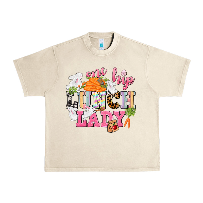 One Hip Lunch Lady Easter Day Urban Heavy Tee by CowGirlArtShop | Teevron