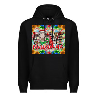 Black Love Christmas cow Premium Hoodie - CowhideDigitalArt