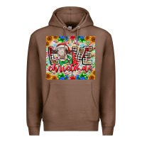 Chestnut Love Christmas cow Premium Hoodie - CowhideDigitalArt
