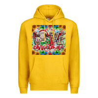 Lemon Love Christmas cow Premium Hoodie - CowhideDigitalArt