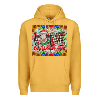 Mustard Love Christmas cow Premium Hoodie - CowhideDigitalArt