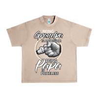 French Oak being grandpa is an honor being papa is priceless, gift dad Urban Heavy Tee - longCreatives