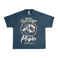Midnight Navy being grandpa is an honor being papa is priceless, gift dad Urban Heavy Tee - longCreatives