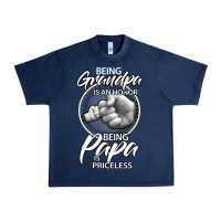 Navy being grandpa is an honor being papa is priceless, gift dad Urban Heavy Tee - longCreatives