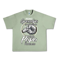 Oil Green being grandpa is an honor being papa is priceless, gift dad Urban Heavy Tee - longCreatives