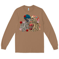 Toasted Coconut Skeleton couple Valentine's Day Long Sleeve Tee - FaDigitalArtStudio