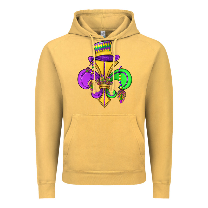 Fleur De Lis Vintage Hoodie by OliviaCreatesArt | Teevron