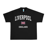 Black Liverpool England Vintage Athletic Sports Design Urban Heavy Tee - longCreatives
