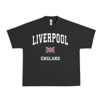 Pigment Black Liverpool England Vintage Athletic Sports Design Urban Heavy Tee - longCreatives