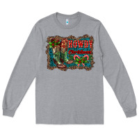 Heather Grey howdy christmas boots Long Sleeve Tee - RanaPortraitStore