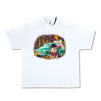White Western rabbit Easter Day Urban Heavy Tee - CowGirlArtShop
