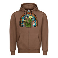 Chestnut cactus gemstone rainbow Zipper Hoodie - Artiststas