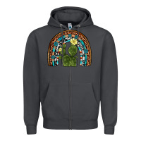 Smoke cactus gemstone rainbow Zipper Hoodie - Artiststas
