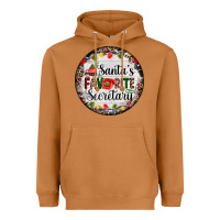Meerkat christmas santas favorite secretary    light Heavyweight Hoodie - AdoDesignShop