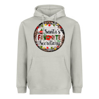 Moon Dust christmas santas favorite secretary    light Heavyweight Hoodie - AdoDesignShop