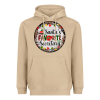 Mushroom christmas santas favorite secretary    light Heavyweight Hoodie - AdoDesignShop
