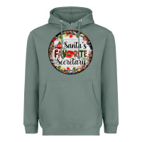 Sage christmas santas favorite secretary    light Heavyweight Hoodie - AdoDesignShop