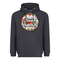 Smoke christmas santas favorite secretary    light Heavyweight Hoodie - AdoDesignShop