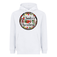 White christmas santas favorite secretary    light Heavyweight Hoodie - AdoDesignShop