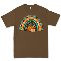 Cacao Rainbow Thankful with Gemstone Premium Tee - texasbilliewilder