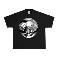 Black M.C. Escher Spherical Self Portrait Urban Heavy Tee - longCreatives