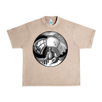 French Oak M.C. Escher Spherical Self Portrait Urban Heavy Tee - longCreatives