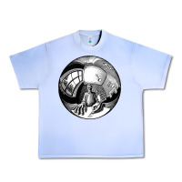 Grape Ice M.C. Escher Spherical Self Portrait Urban Heavy Tee - longCreatives
