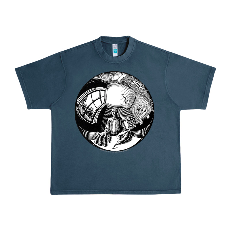 M.c. Escher Spherical Self Portrait Urban Heavy Tee by longCreatives | Teevron