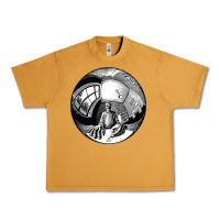 Peanut Butter M.C. Escher Spherical Self Portrait Urban Heavy Tee - longCreatives