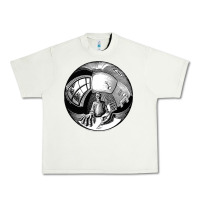 Pistachio M.C. Escher Spherical Self Portrait Urban Heavy Tee - longCreatives