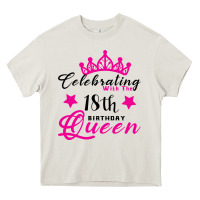 Cream Celebrating With the 18th Birthday Queen Heavy Core Tee - Bettercallsaul