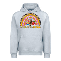Heather Grey back to school rainbow hello fifth grade Urban Hoodie - AdoDesignShop