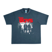 Midnight Navy The Boys Graffiti Group Photo Urban Heavy Tee - longCreatives