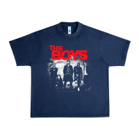 Navy The Boys Graffiti Group Photo Urban Heavy Tee - longCreatives