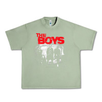 Oil Green The Boys Graffiti Group Photo Urban Heavy Tee - longCreatives