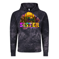 Cloud Black softball sister Vintage Hoodie - OliviaCreatesArt
