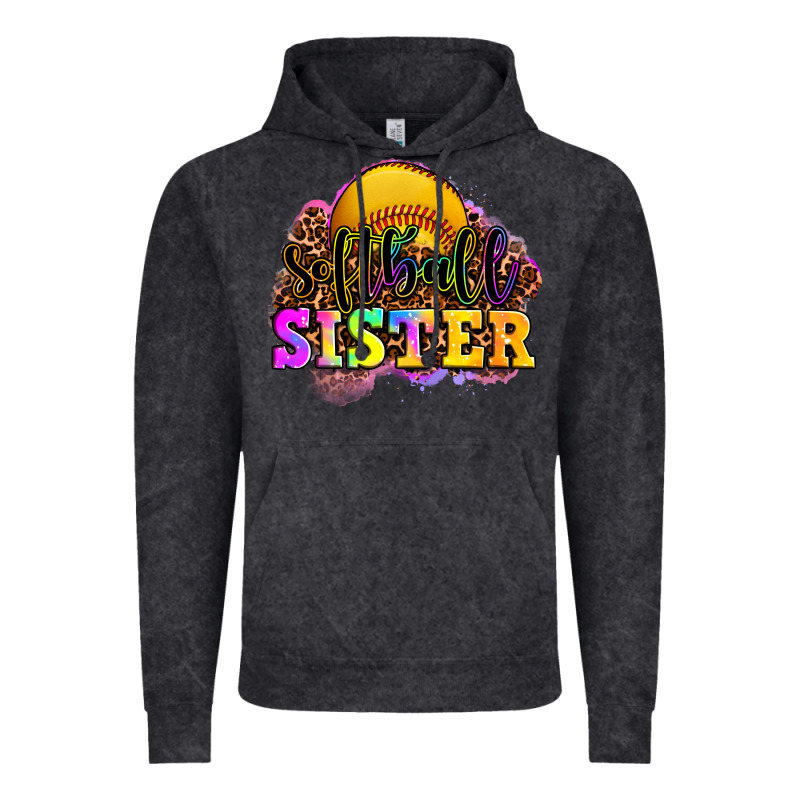 Softball Sister Vintage Hoodie by OliviaCreatesArt | Teevron