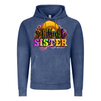 Vintage Denim softball sister Vintage Hoodie - OliviaCreatesArt